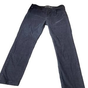 Eddie Bauer corduroy pants gray Boyfriend slim SZ 12 midrise jeans